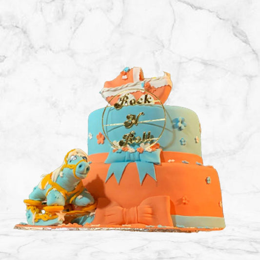 Double Layer Pram Cake