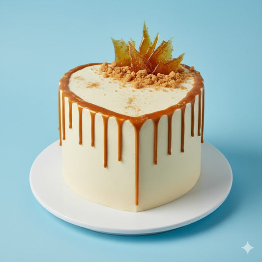 Vanilla Caramel Crunch Cake