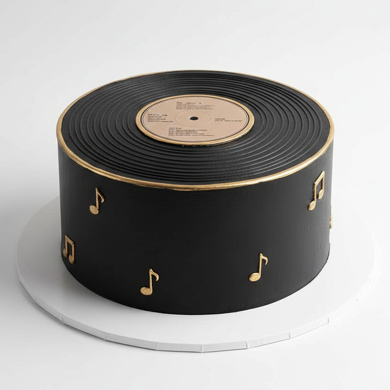Vinyl Record Cake