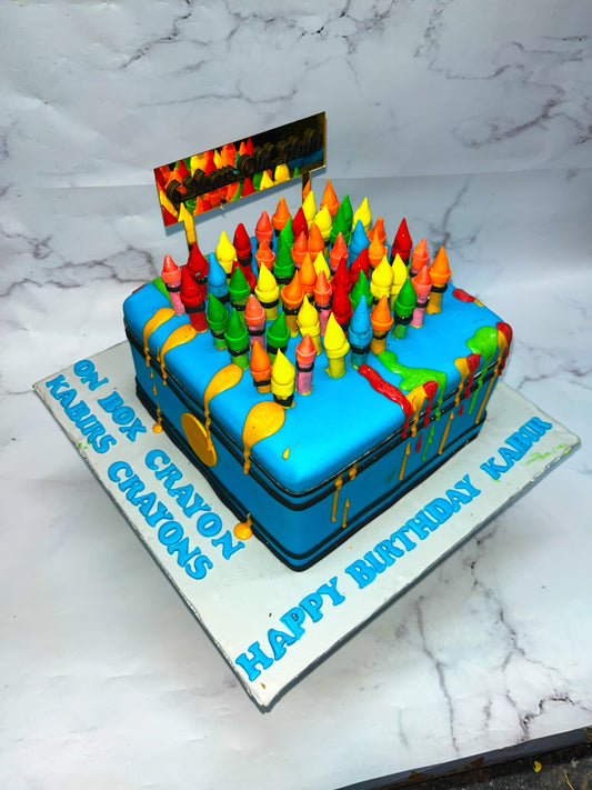 Crayon Theme Cake