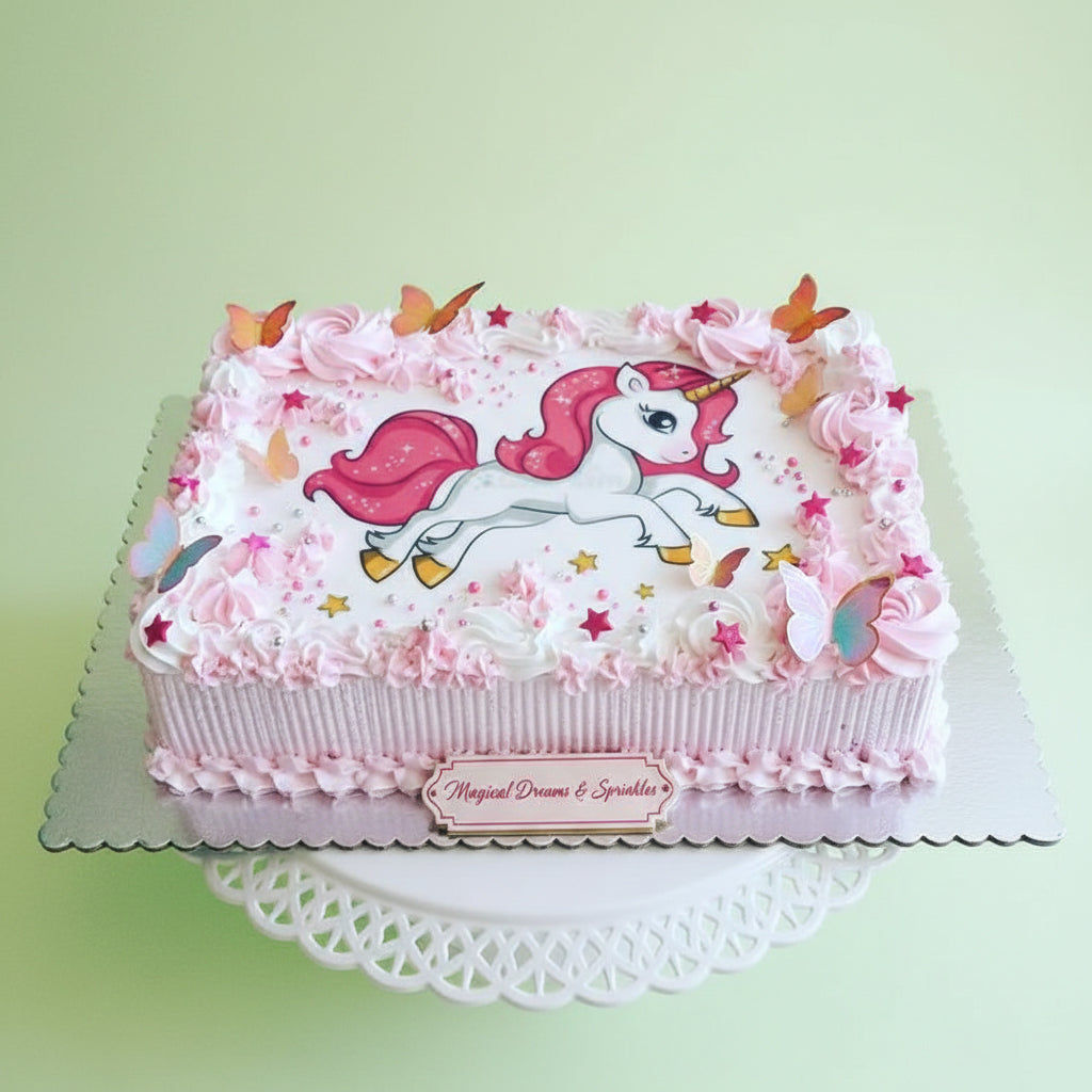 Unicorn Garden Fantasy Cake